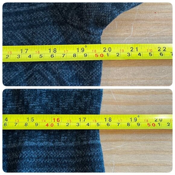 prAna South Rock Sweater Midi Length Dress Size LARGE in Charcoal Intarsia Wool - Picture 9 of 10